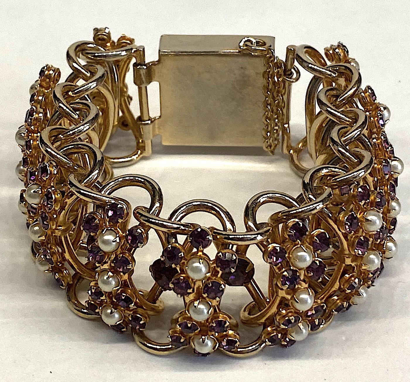 purple pearl bracelet