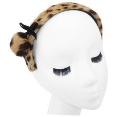 Vintage 1950’s Therese Ahrens Animal Print Fur Headband