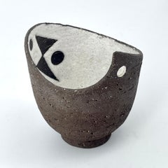 1950s Thomas Toft Danish Studio Pottery Petite Salt Cup Vase Mid-Century Modern