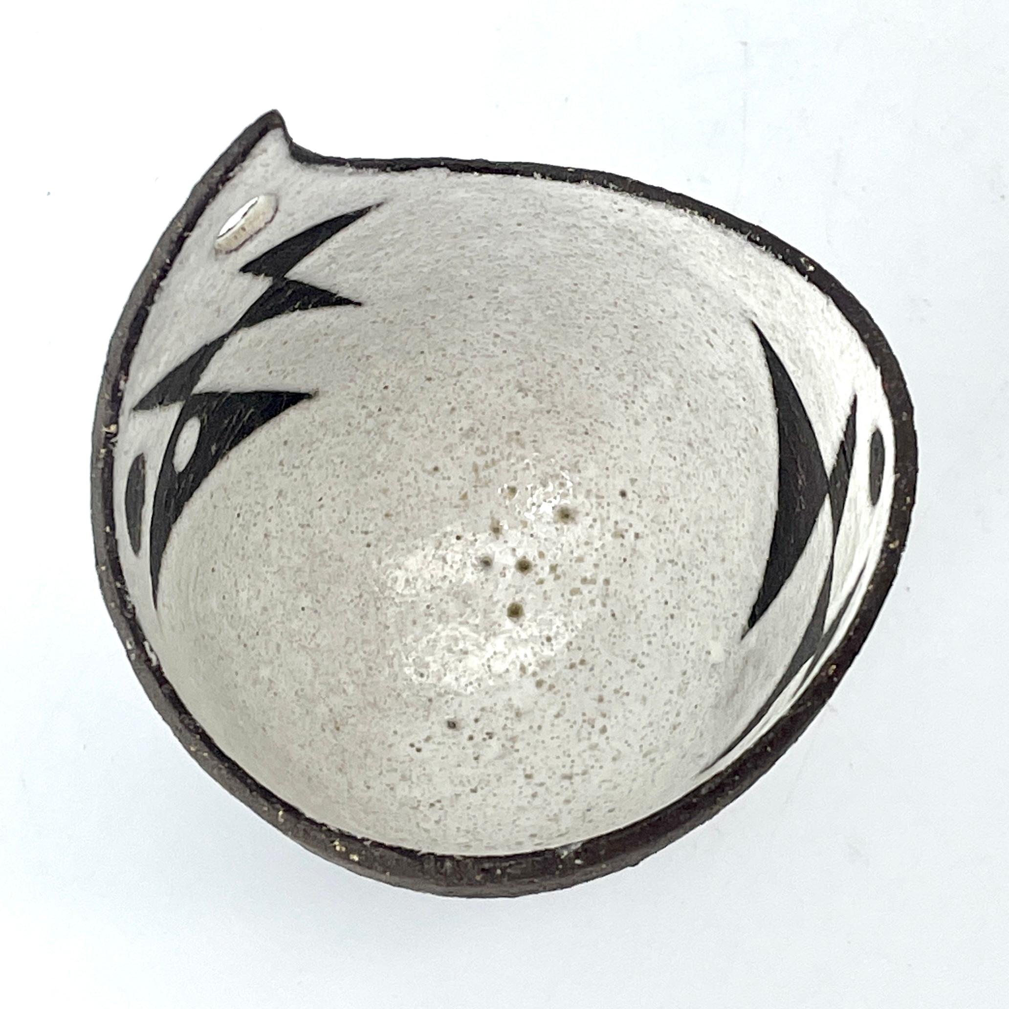 Cotto in fornace 1950 Thomas Toft Studio Pottery danese Petite Salt Cup Vase Mid-Century Modern in vendita
