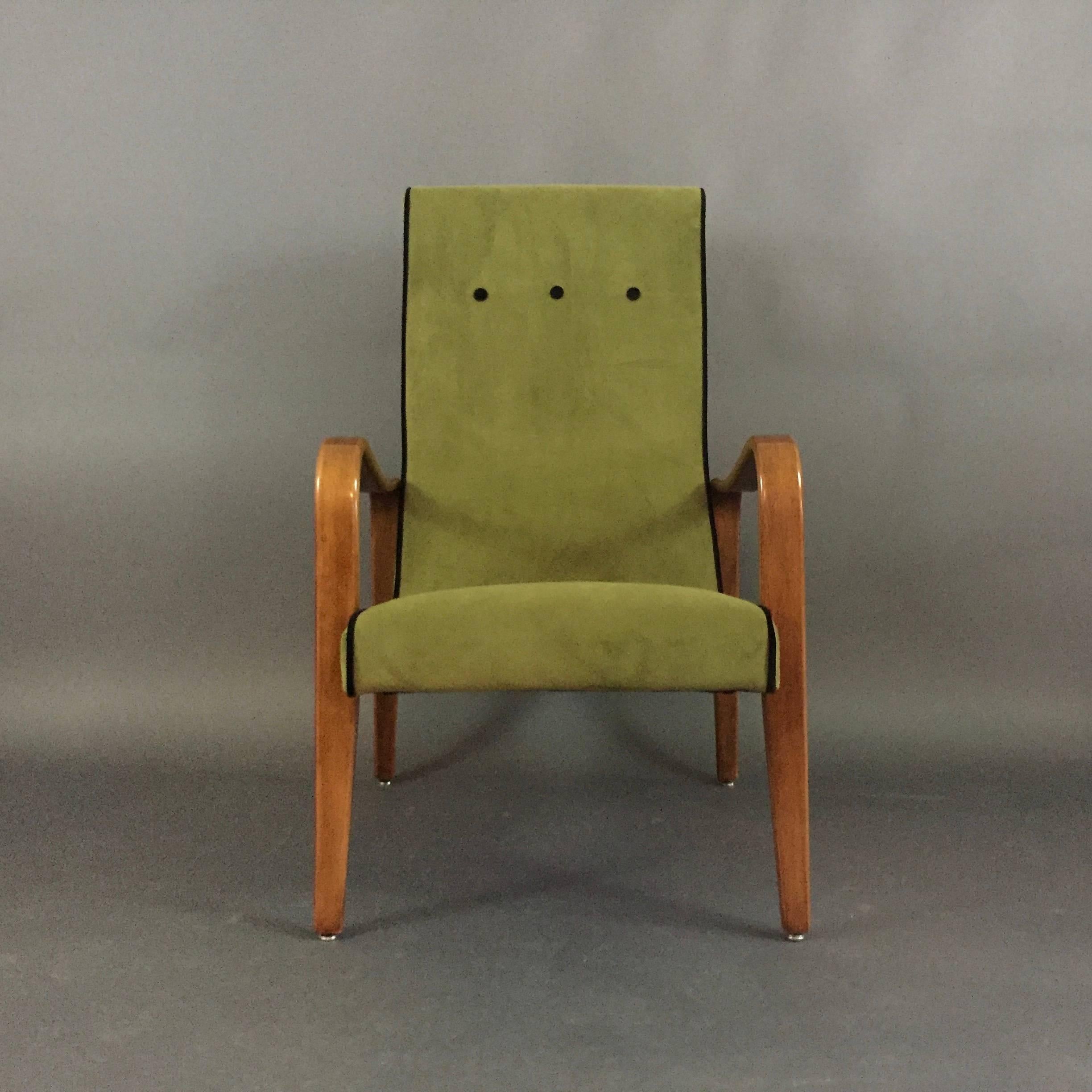 1950s Thonet USA Bentwood Lounge Chairs 1