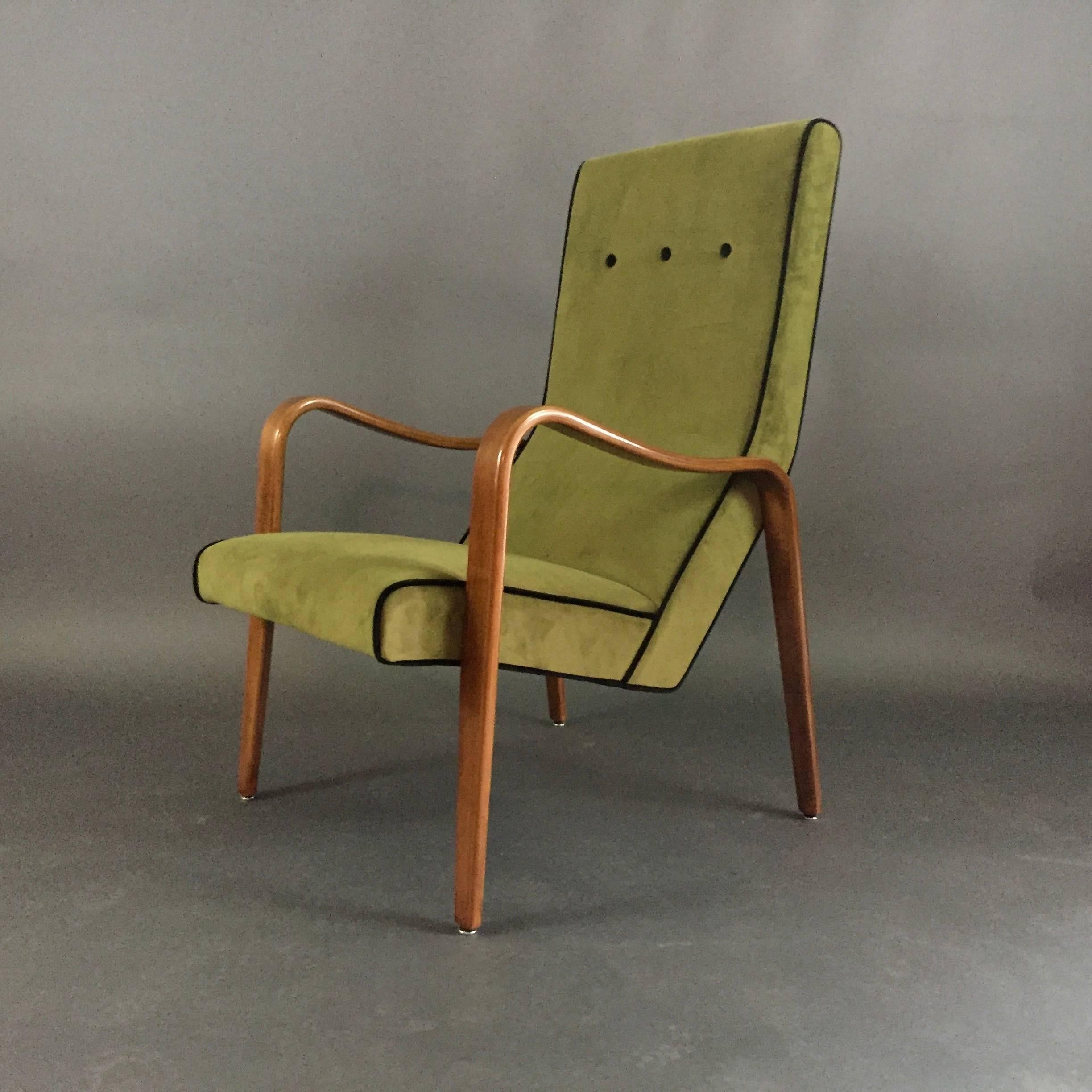 1950s Thonet USA Bentwood Lounge Chairs 2