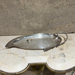 1950s Three Crowns Silverplate Leaf Tray