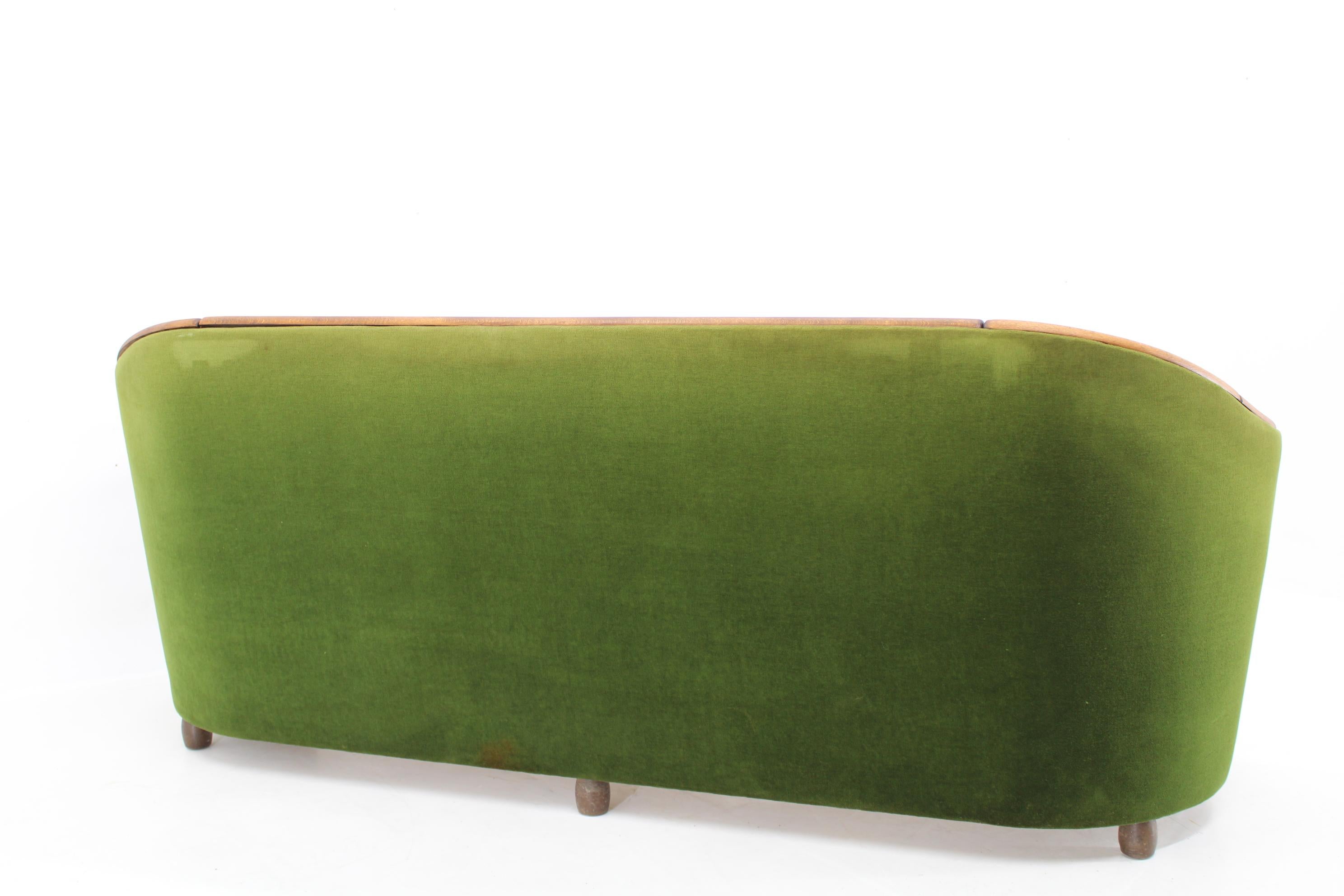 Dreisitzer-Sofa im Stil von Gio Ponti aus den 1950er Jahren, Tschechoslowakei (Tschechisch)