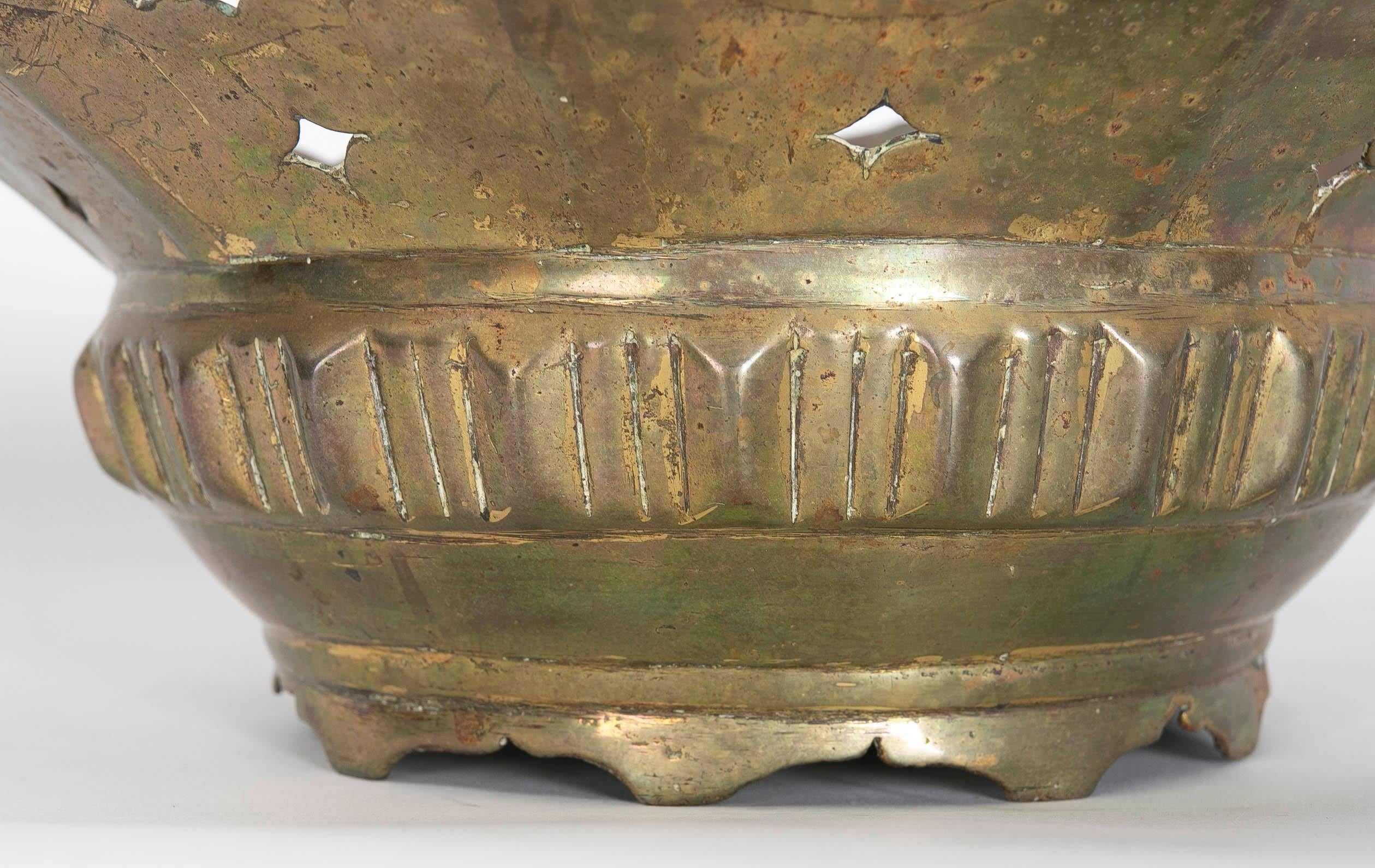 1950s Tibetan Bronze Bowl For Sale 6