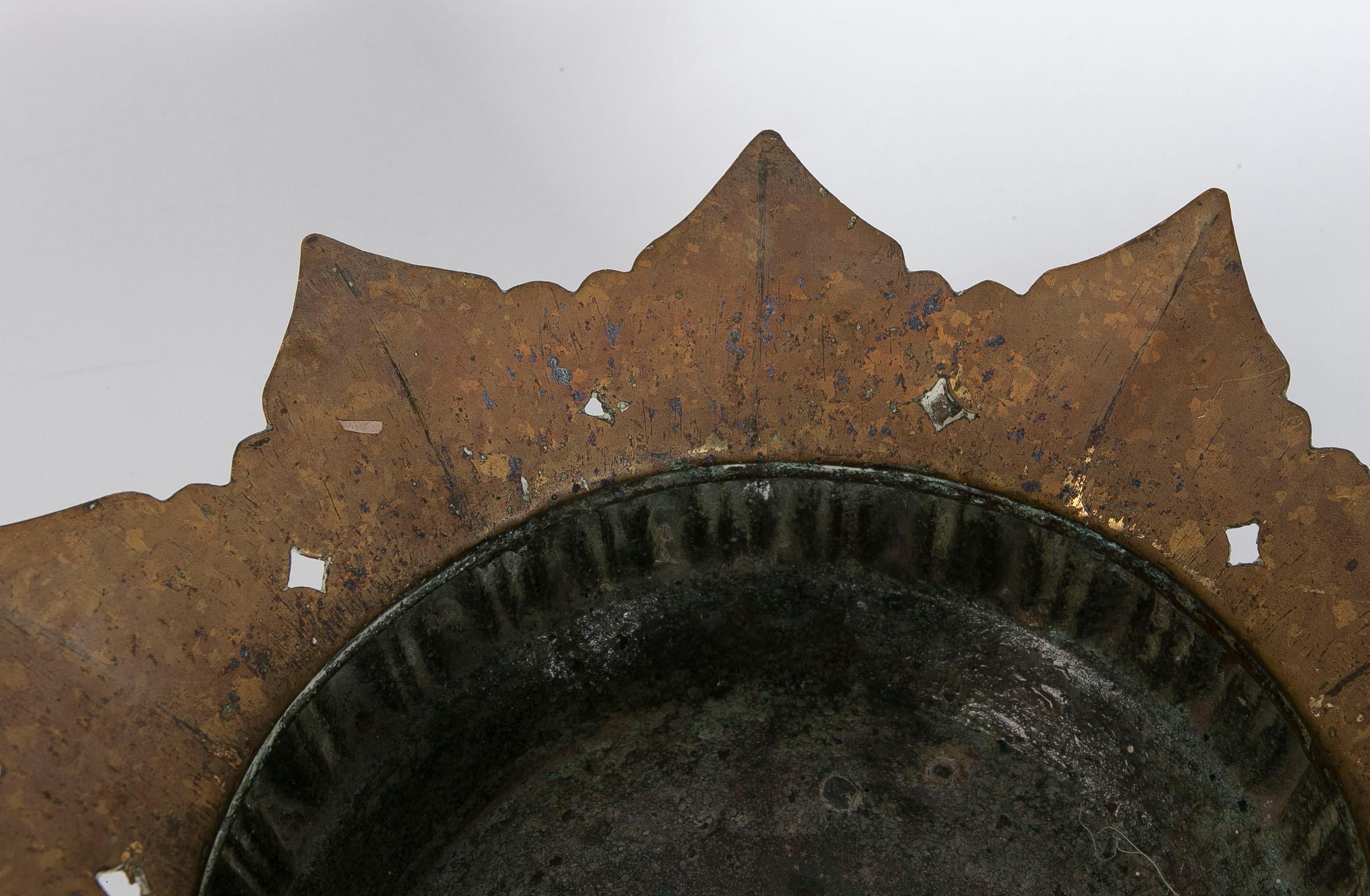 1950s Tibetan Bronze Bowl In Good Condition For Sale In Marbella, ES