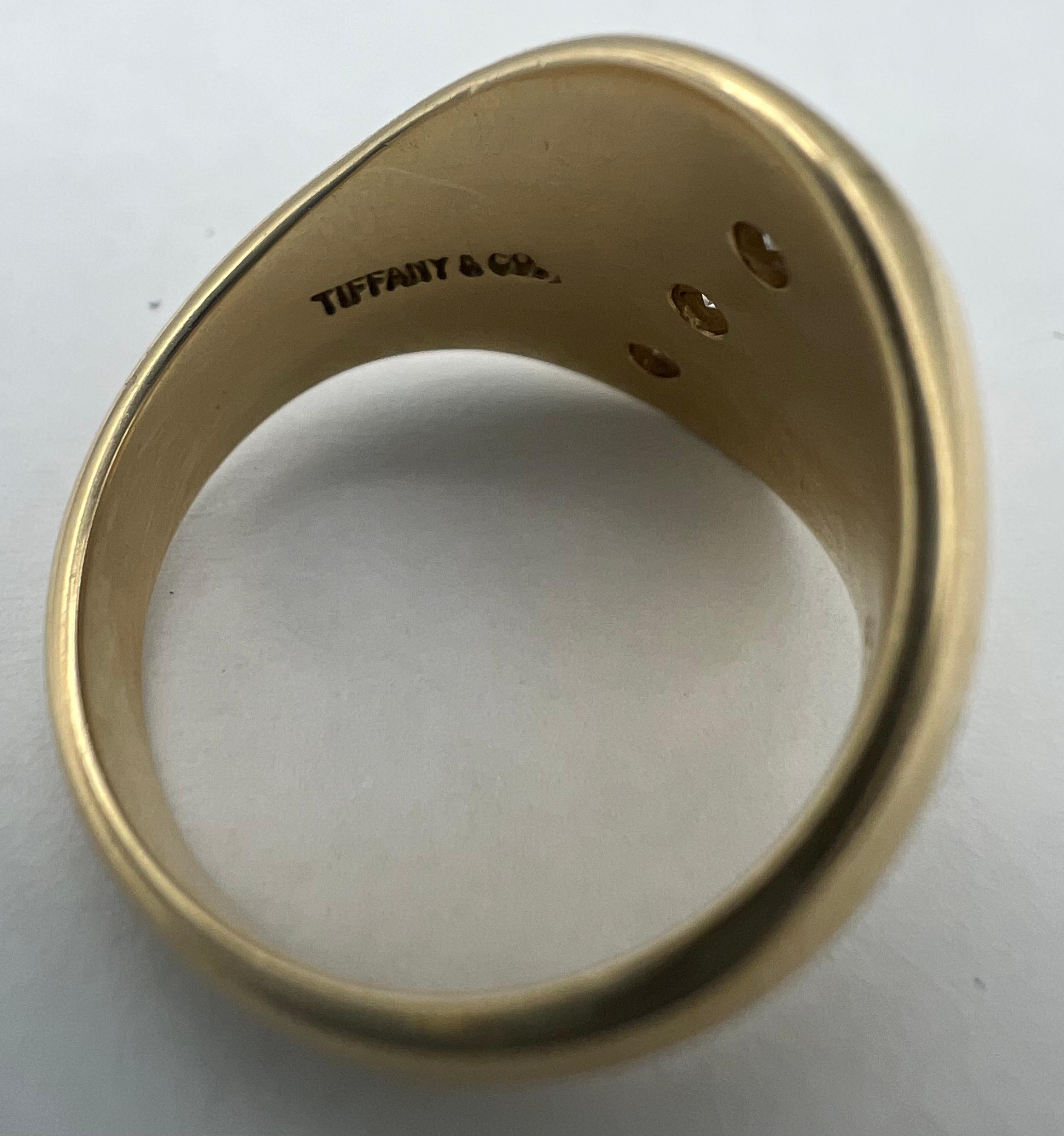 1950’s Tiffany & Co. 14k Gold Diamond Dice Ring 1