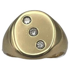 1950's Tiffany & Co. 14k Gold Diamant Würfel Ring