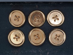 1950s Tiffany & Co. 14K Yellow Gold Button Set of 6