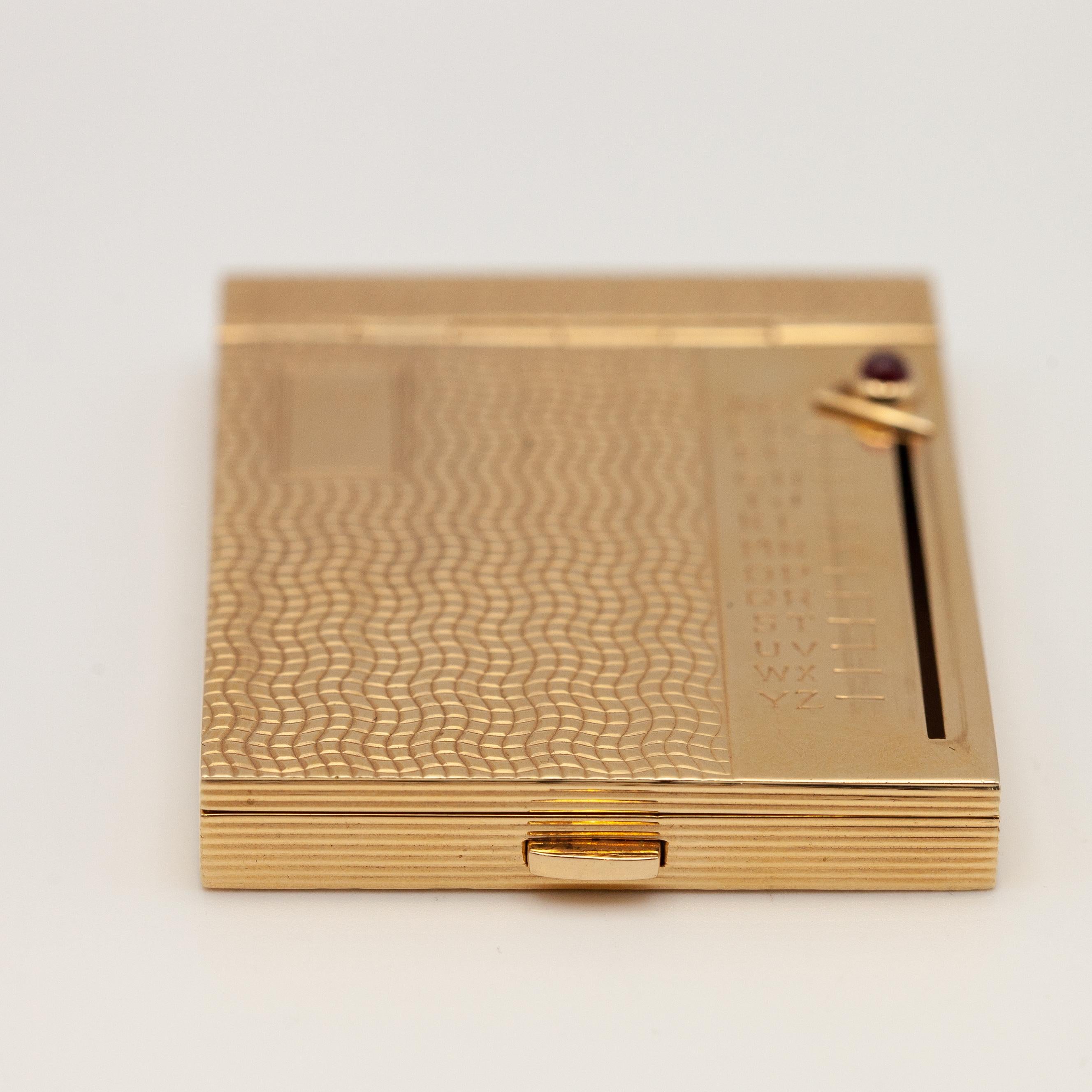 1950s Tiffany & Co. 14k Yellow Gold Ruby Rolodex RARE! 4