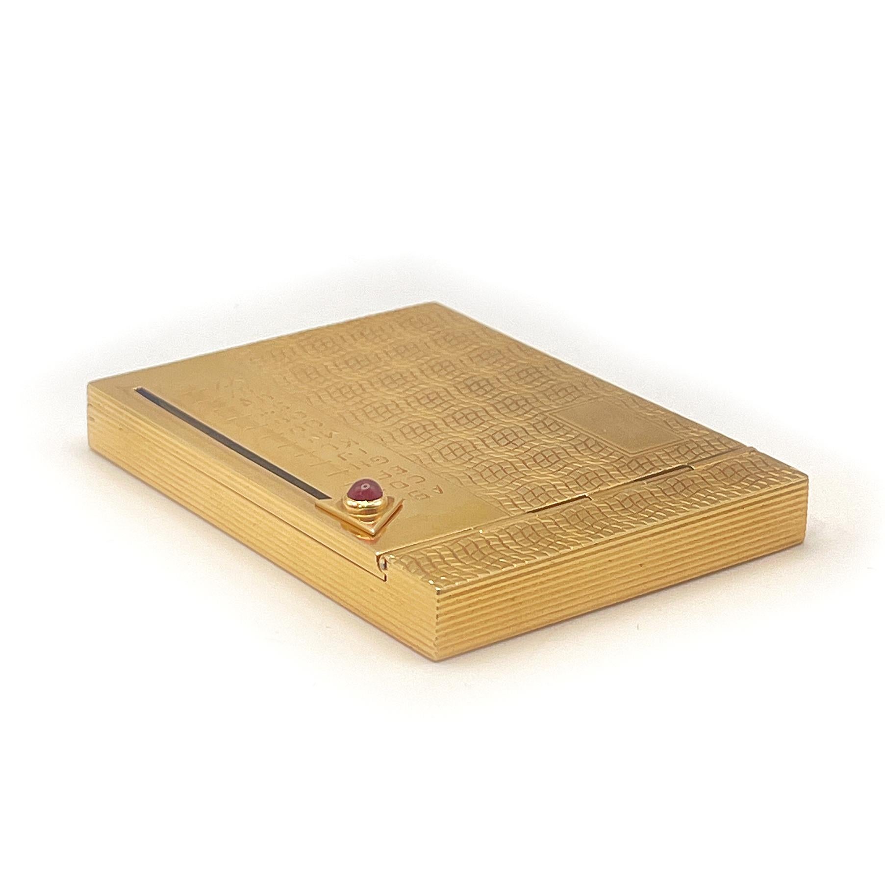1950s Tiffany & Co. 14k Yellow Gold Ruby Rolodex RARE! 6