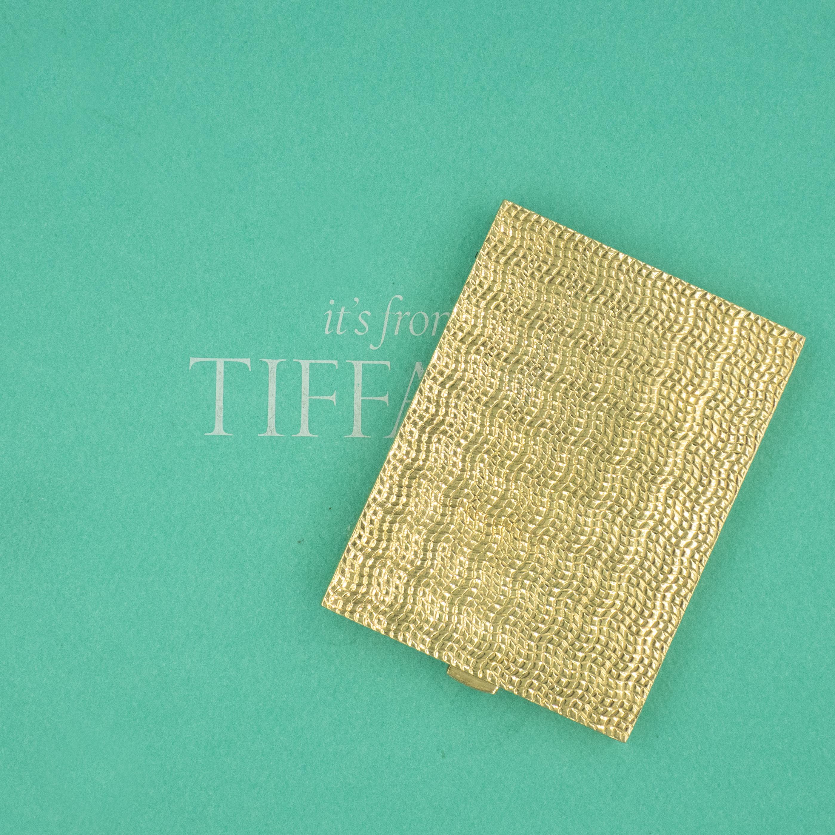 Women's or Men's 1950s Tiffany & Co. 14k Yellow Gold Ruby Rolodex RARE!