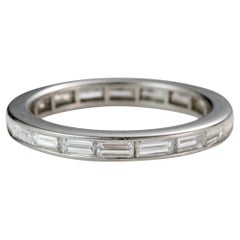 Retro 1950s Tiffany & Co. 2 Carat Total Diamond Eternity Band, Platinum