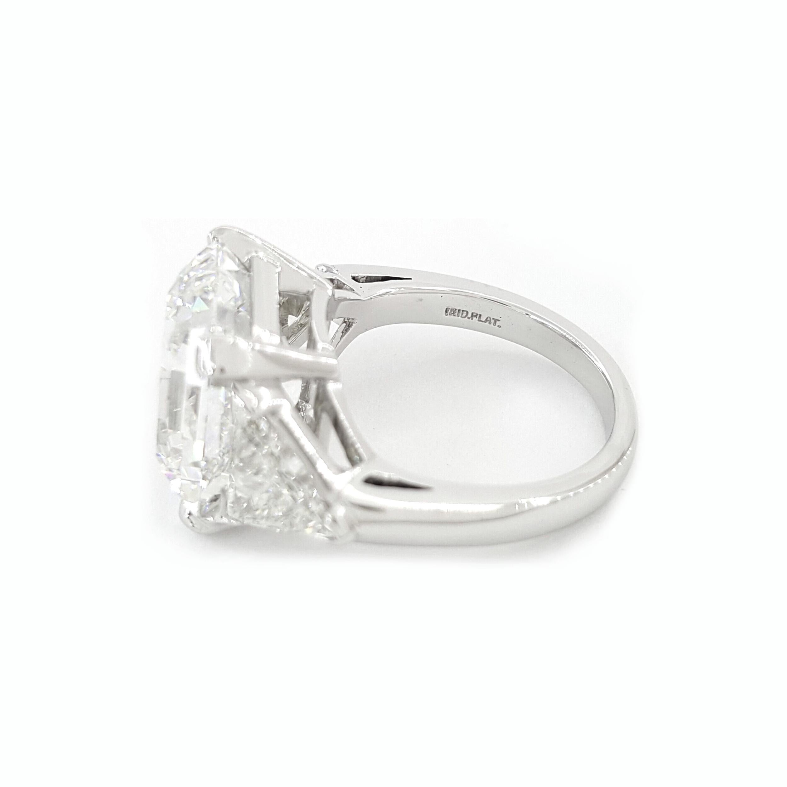 Art Deco 1950's Tiffany & Co. Authentic Vintage Emerald Cut 10 Carat Diamond Ring