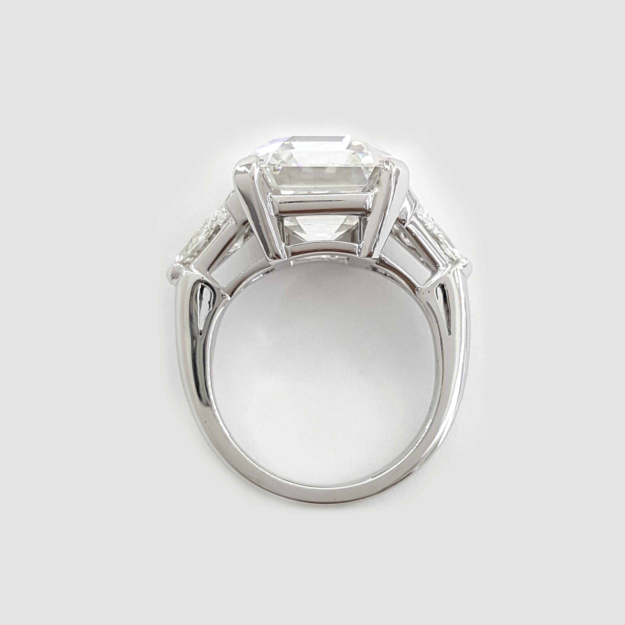 Women's 1950's Tiffany & Co. Authentic Vintage Emerald Cut 10 Carat Diamond Ring
