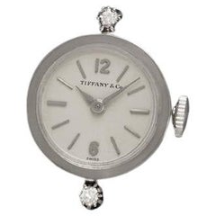 1950's Tiffany & Co. Ladies Vintage 14K White Gold & Diamond Watch