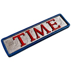 1950s TIME Metal Paperweight