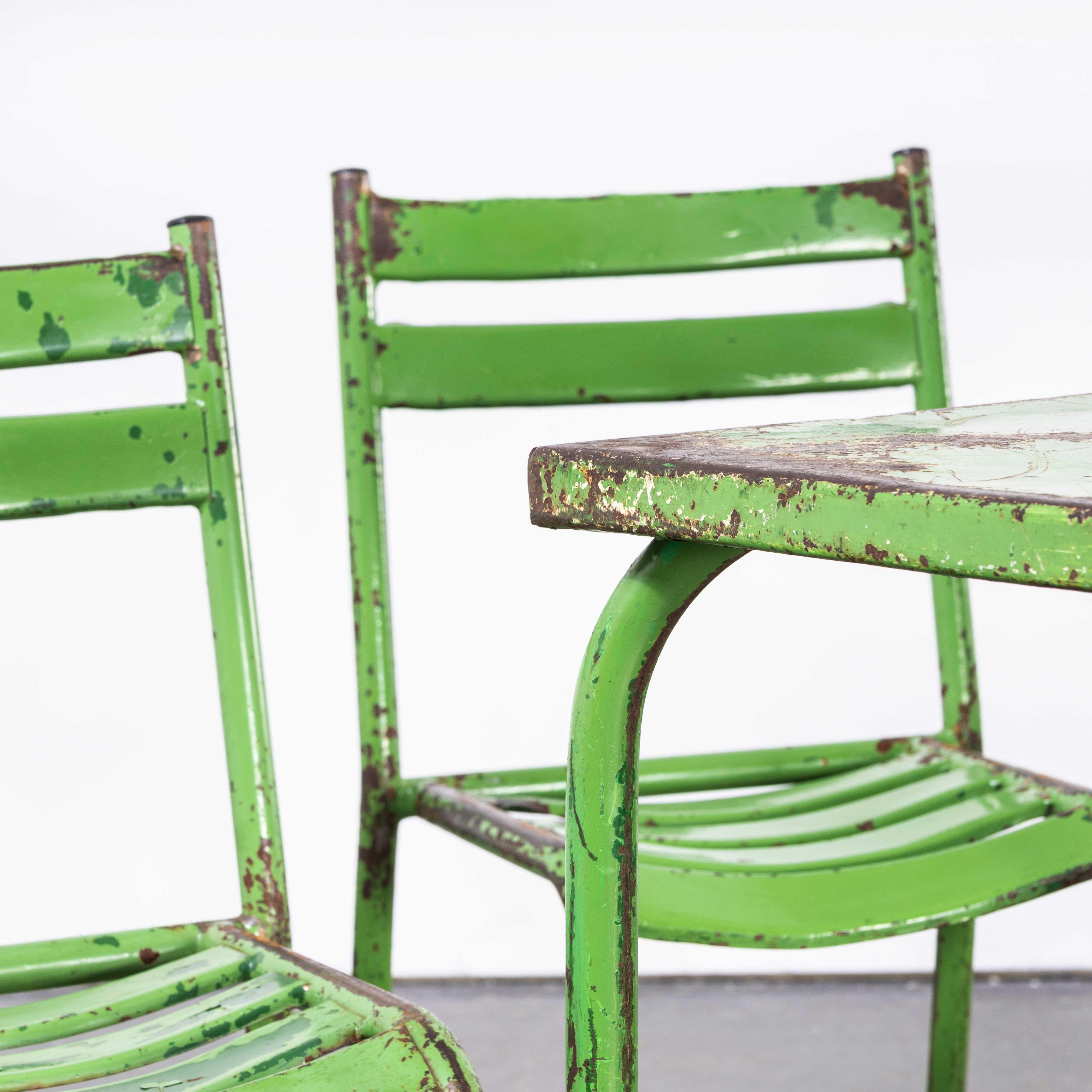 1950's, Toledo French Outdoor Table and Four Chair Set '1629.2' 4