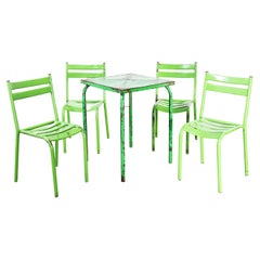 Dans les années 1950, Toledo French Outdoor Table and Four Chair Set '1629.4'