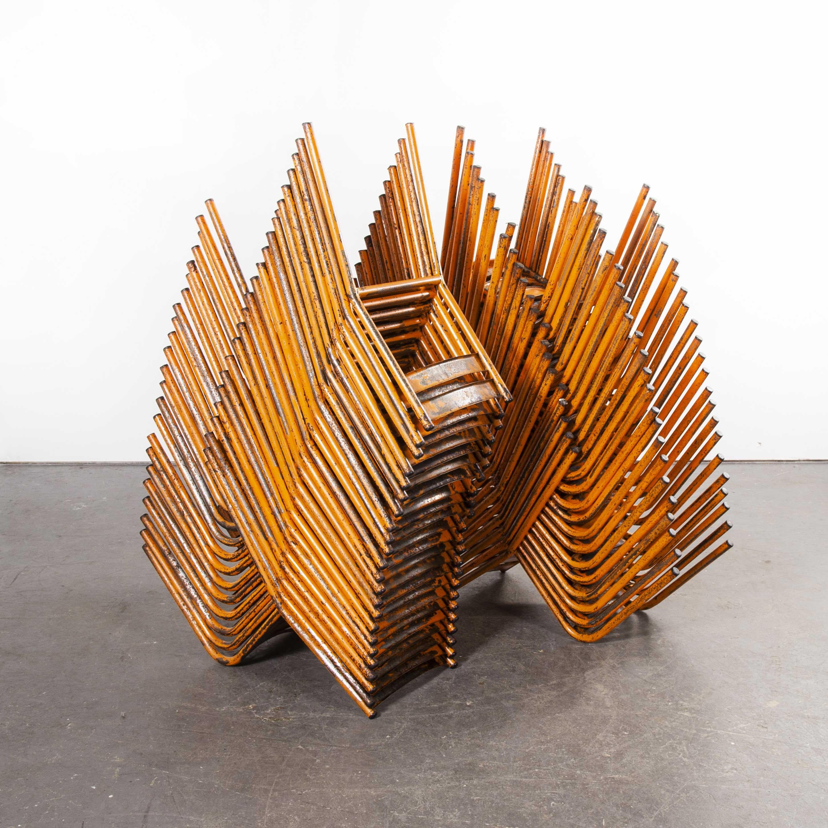 orange outdoor chairs