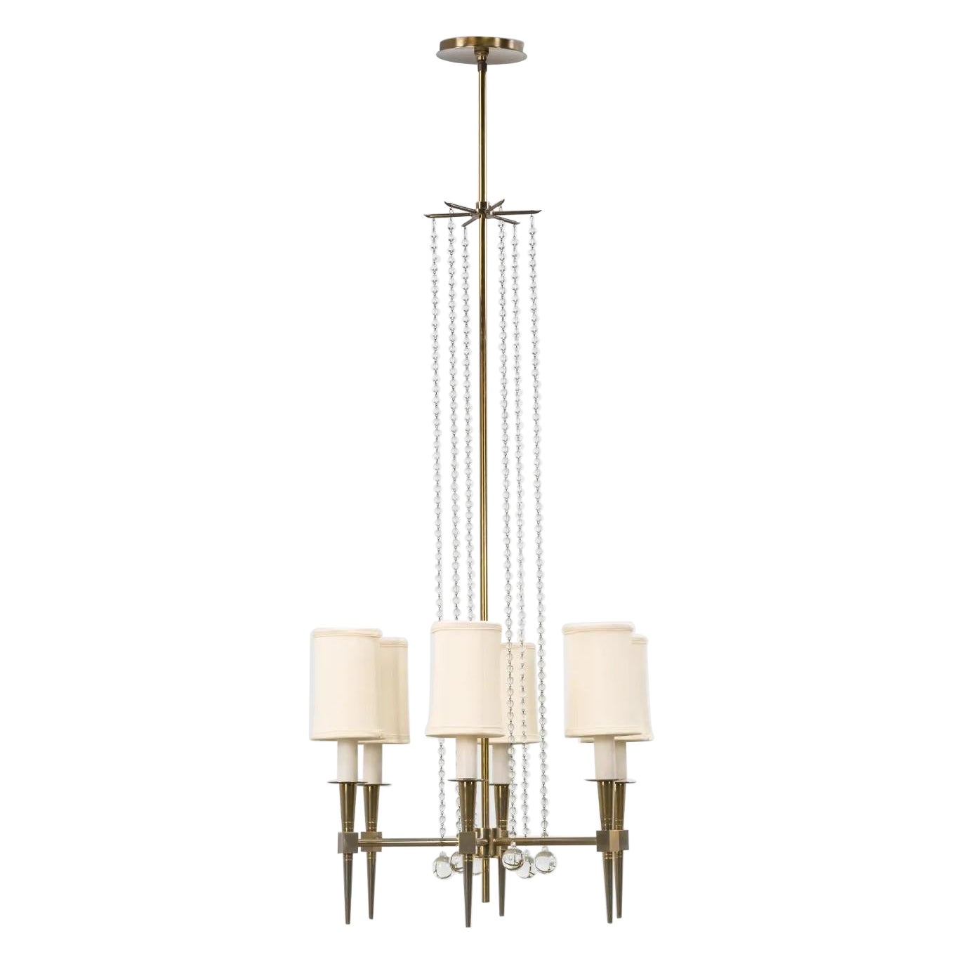 Lustre en laiton Tommi Parzinger des années 1950