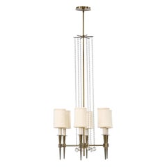 Lustre en laiton Tommi Parzinger des années 1950