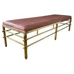 1950s Tommi Parzinger for Parzinger Originals Brass Bench