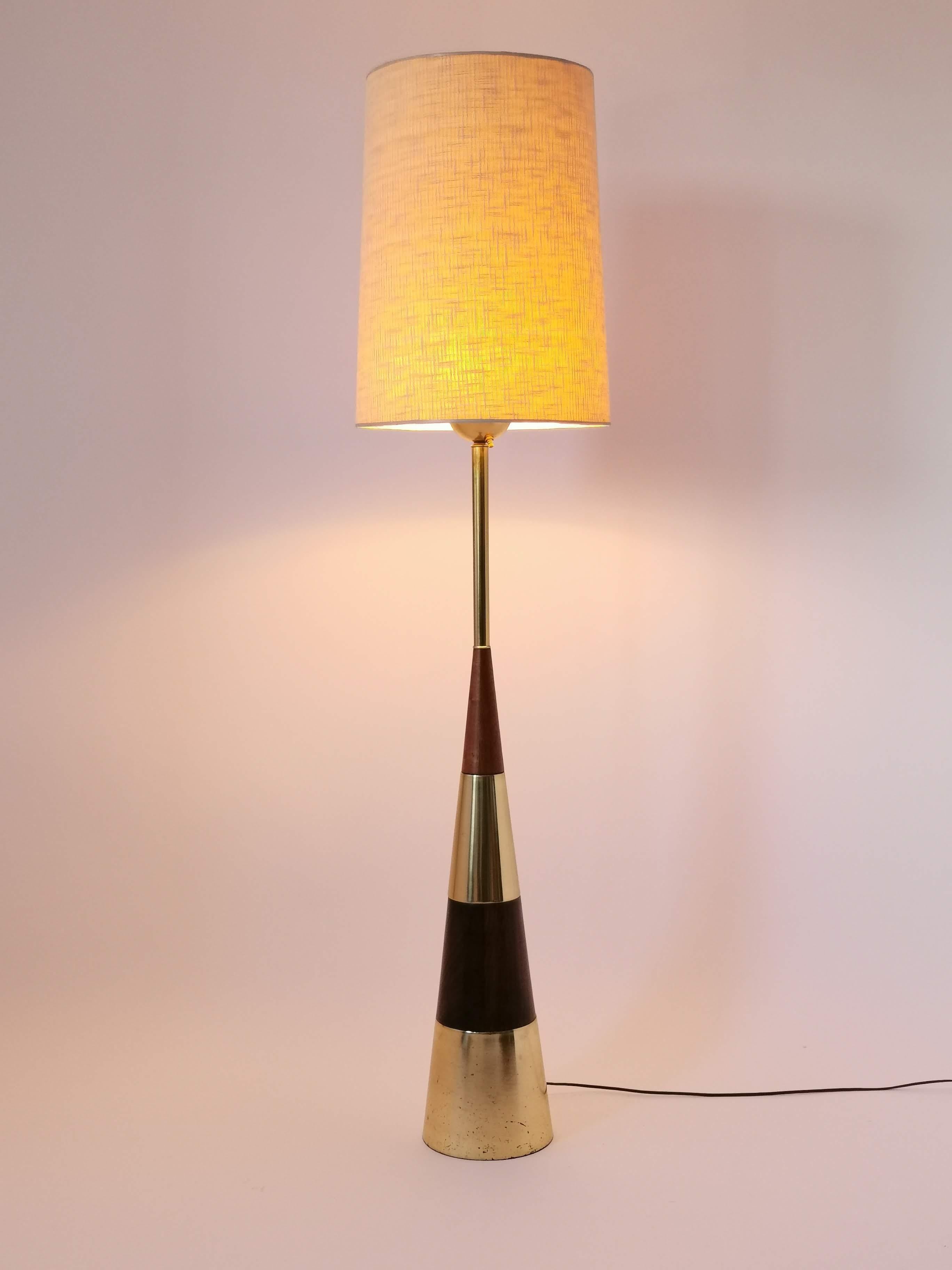 Mid-Century Modern 1950s Tony Paul Huge Conical Floor Lamp for Westwood, USA