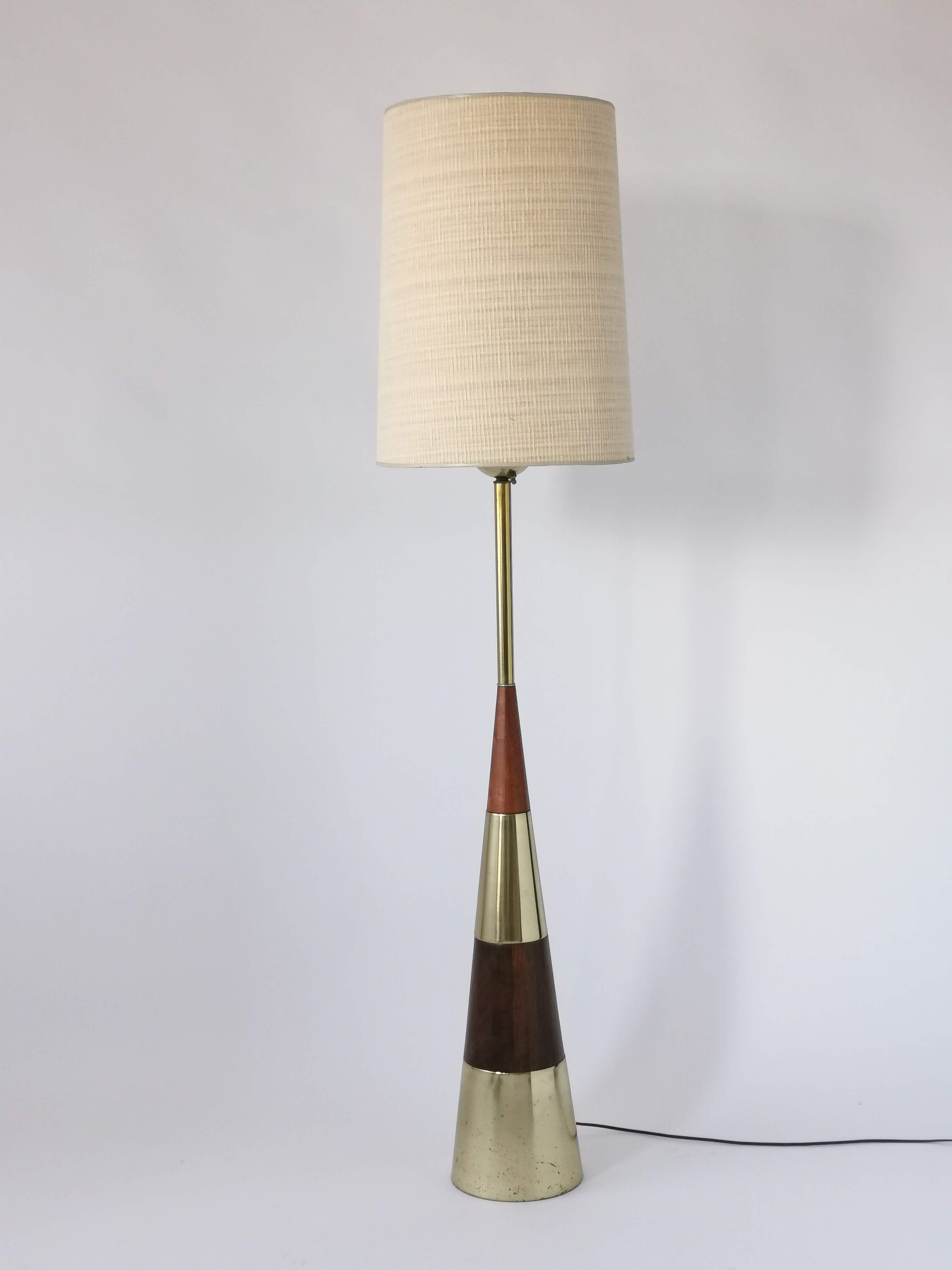 1950s Tony Paul Huge Conical Floor Lamp for Westwood, USA In Good Condition In St- Leonard, Quebec