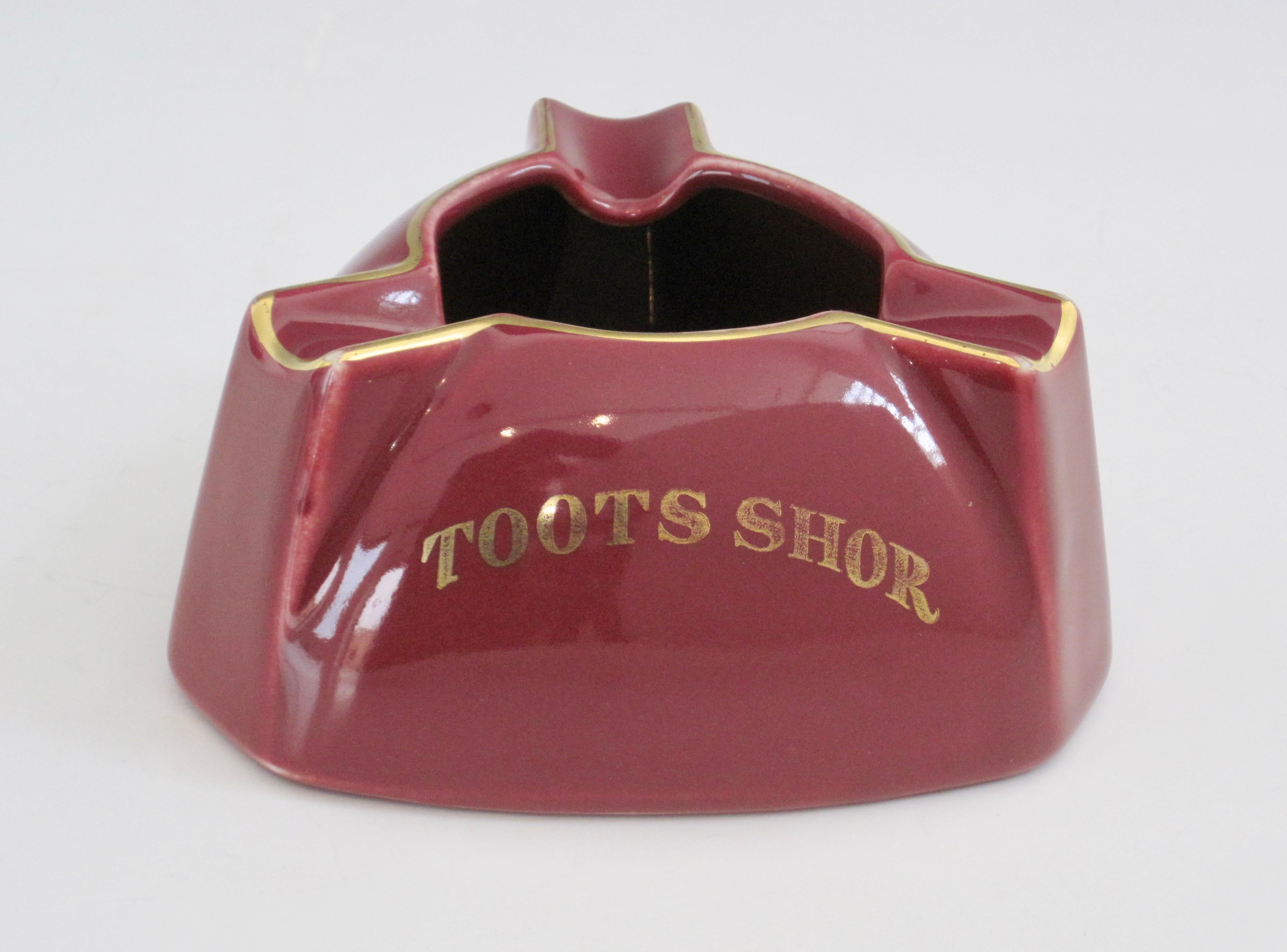 toots shor ashtray