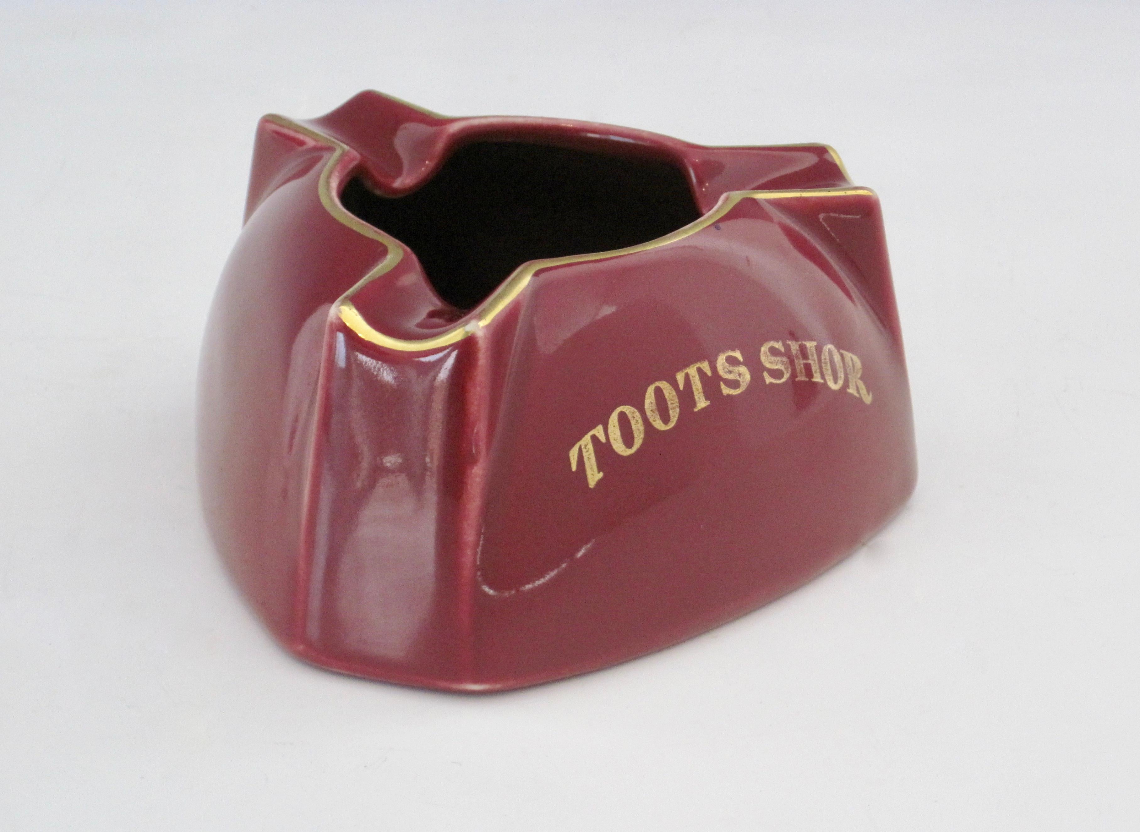 20th Century 1950s Toots Shor Restaurant Ashtray For Sale