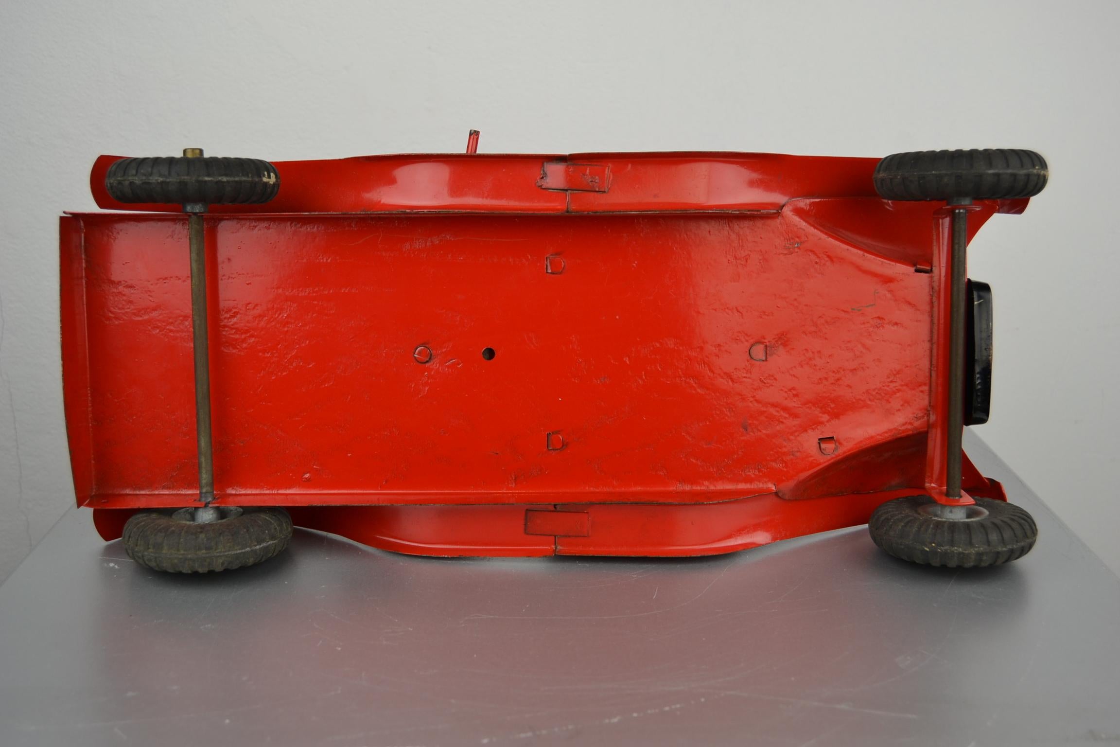 1950s Tri-Ang Toy Truck, a Bedford Lorry Wrecker Truck, Pressed Steel, England 6