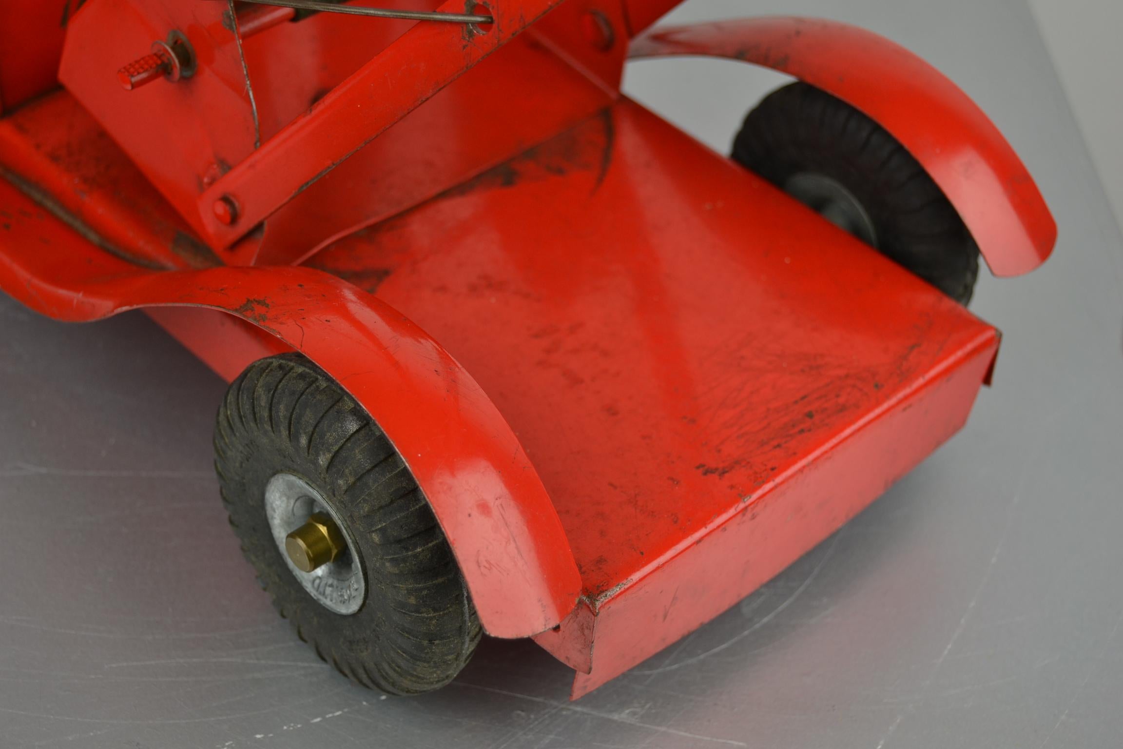 English 1950s Tri-Ang Toy Truck, a Bedford Lorry Wrecker Truck, Pressed Steel, England