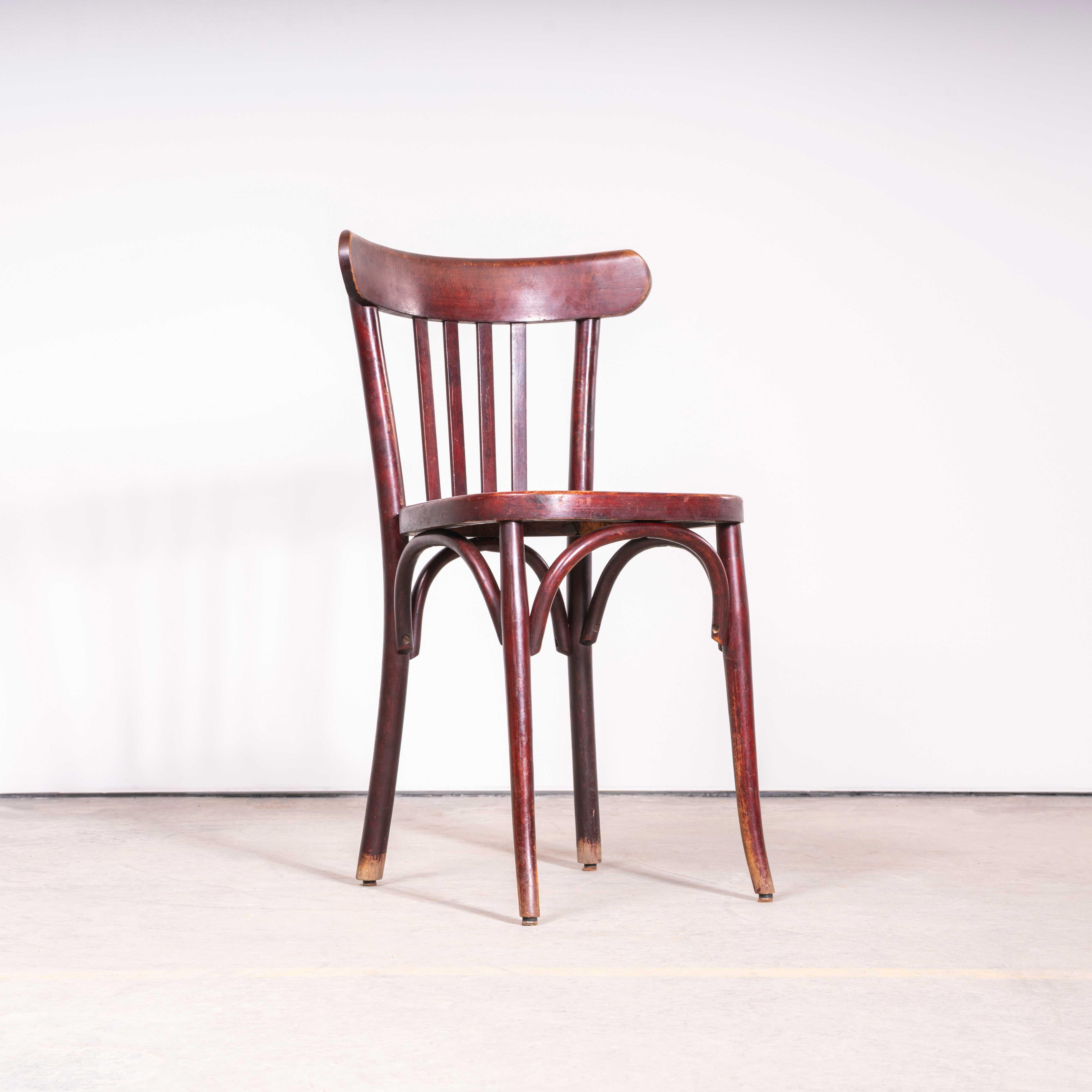 Sedie da pranzo in bengala bicolore Tri-Slat degli anni '50 - Buona quantità disponibile in vendita 2