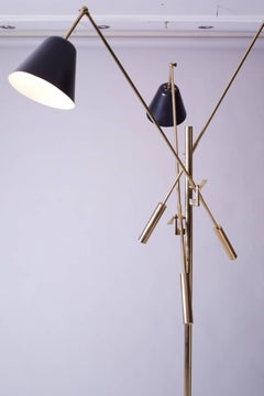 1950s Triennial Floor Lamp in the Style of Angelo Lelli for Arredoluce