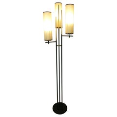 1950s Triple Light Floor Lamp by Maison Arlus