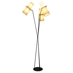 1950s Triple Lighting Floor Lamp by Maison Lunel