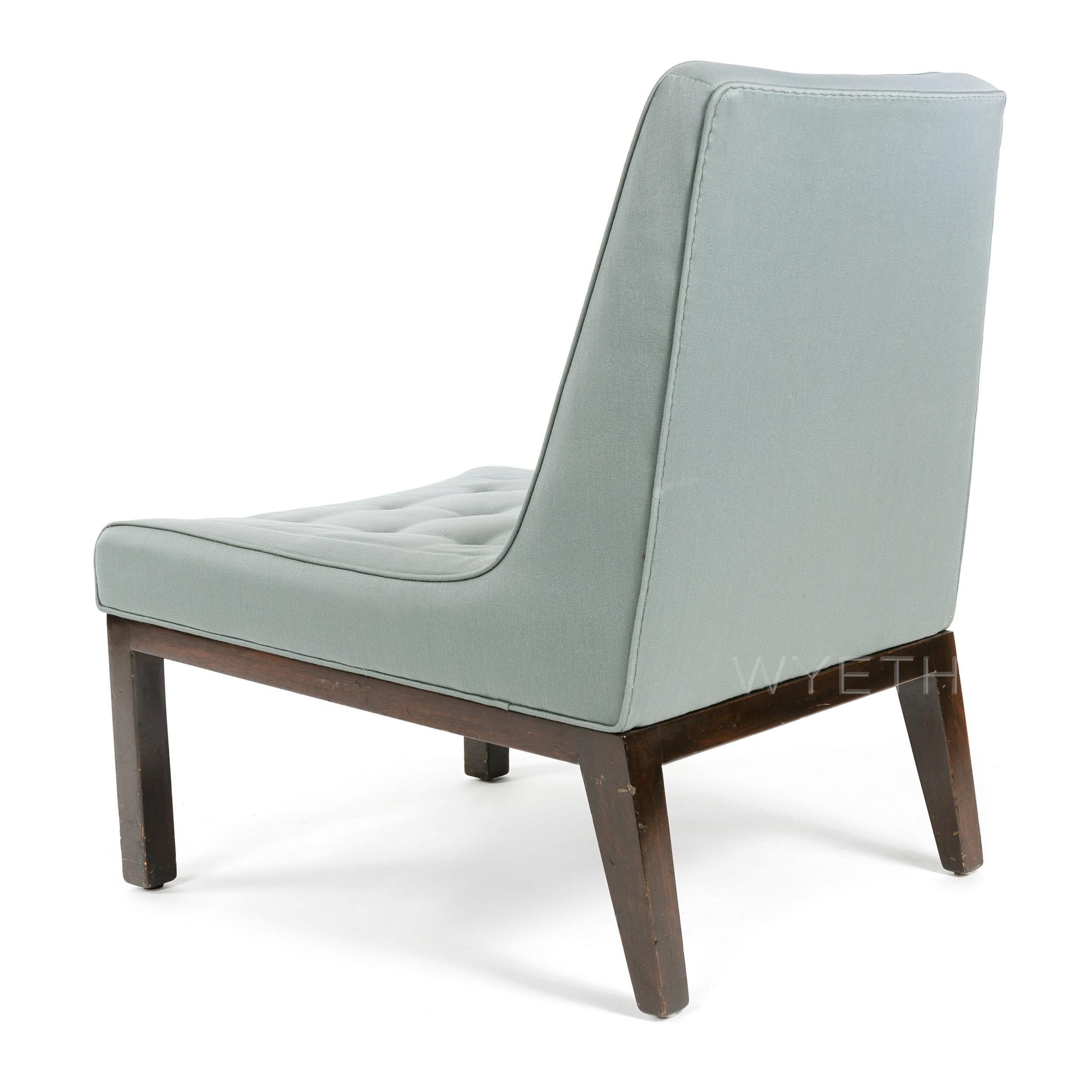 American 1950s Tufted Lounge Chair by Edward Wormley for Dunbar For Sale
