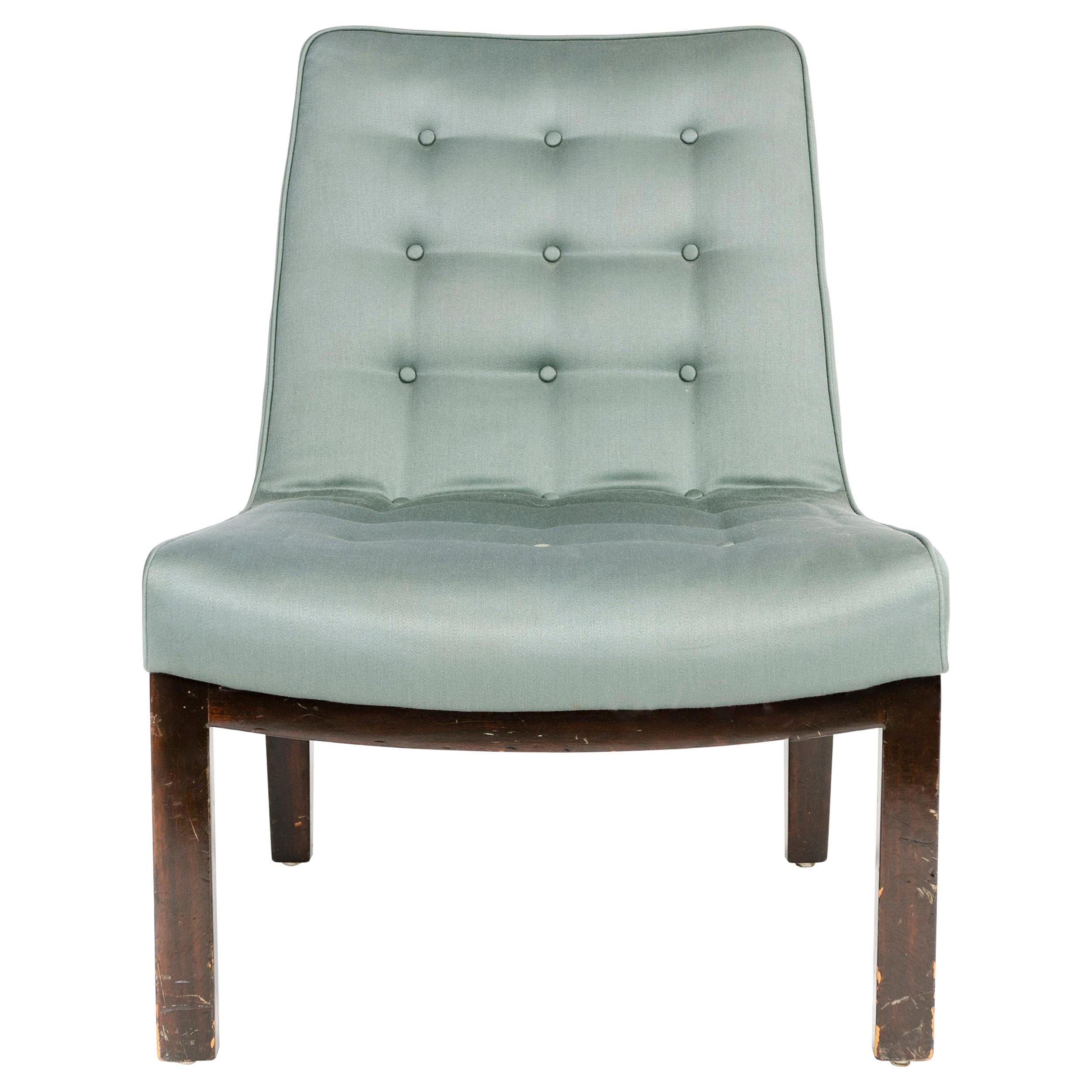 1950s Tufted Lounge Chair by Edward Wormley for Dunbar