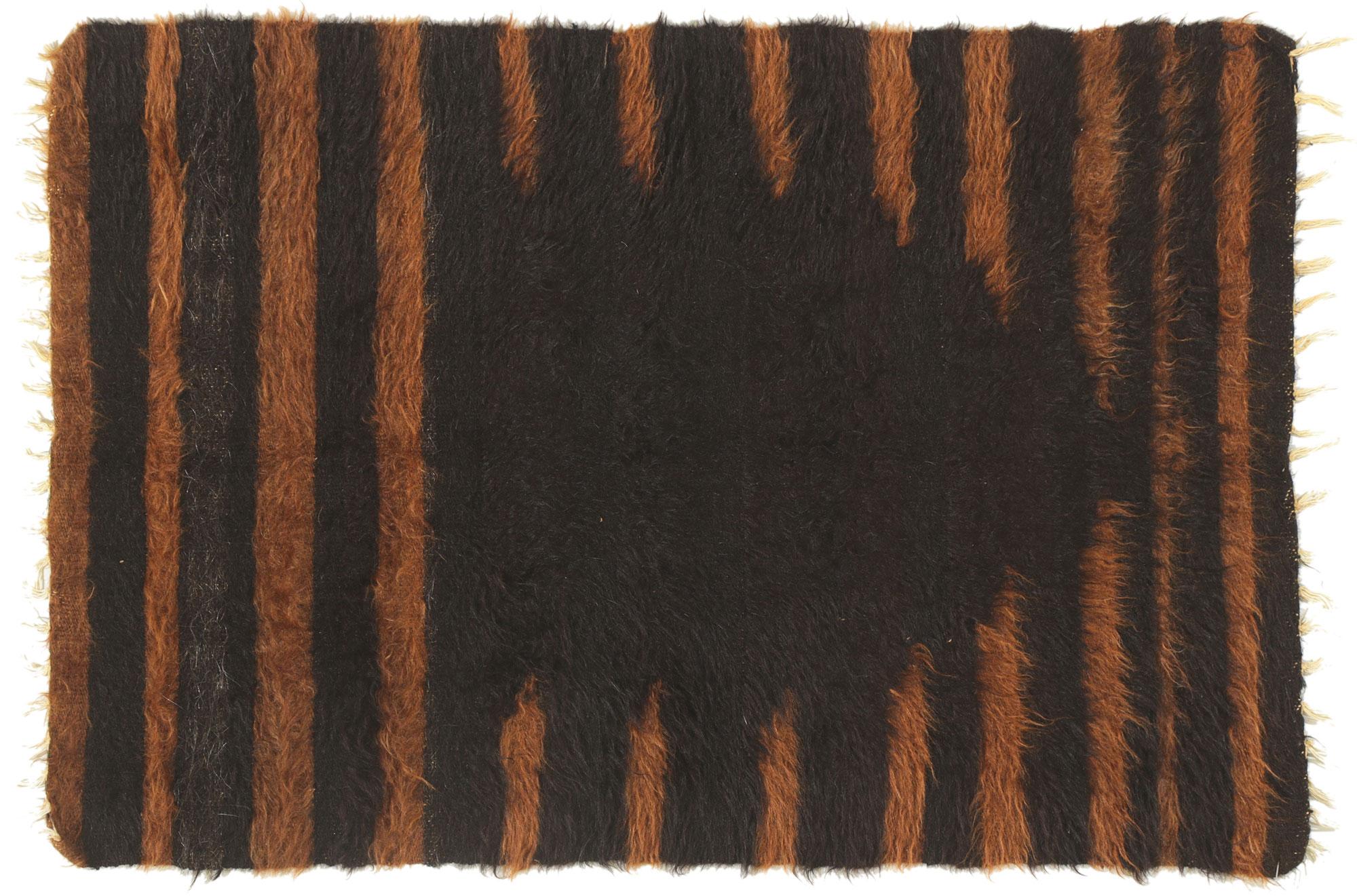 1950's Turkish Angora Wool Carpet with Modern Style For Sale 4