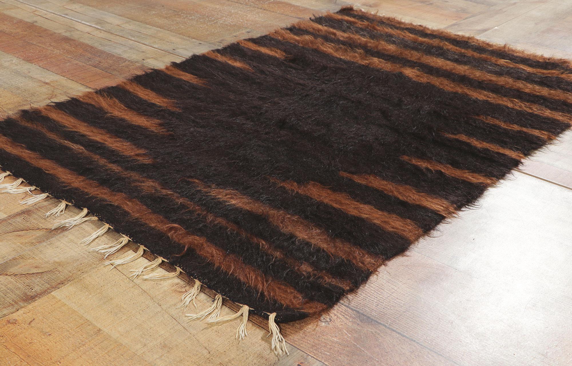 1950's Turkish Angora Wool Carpet with Modern Style For Sale 3
