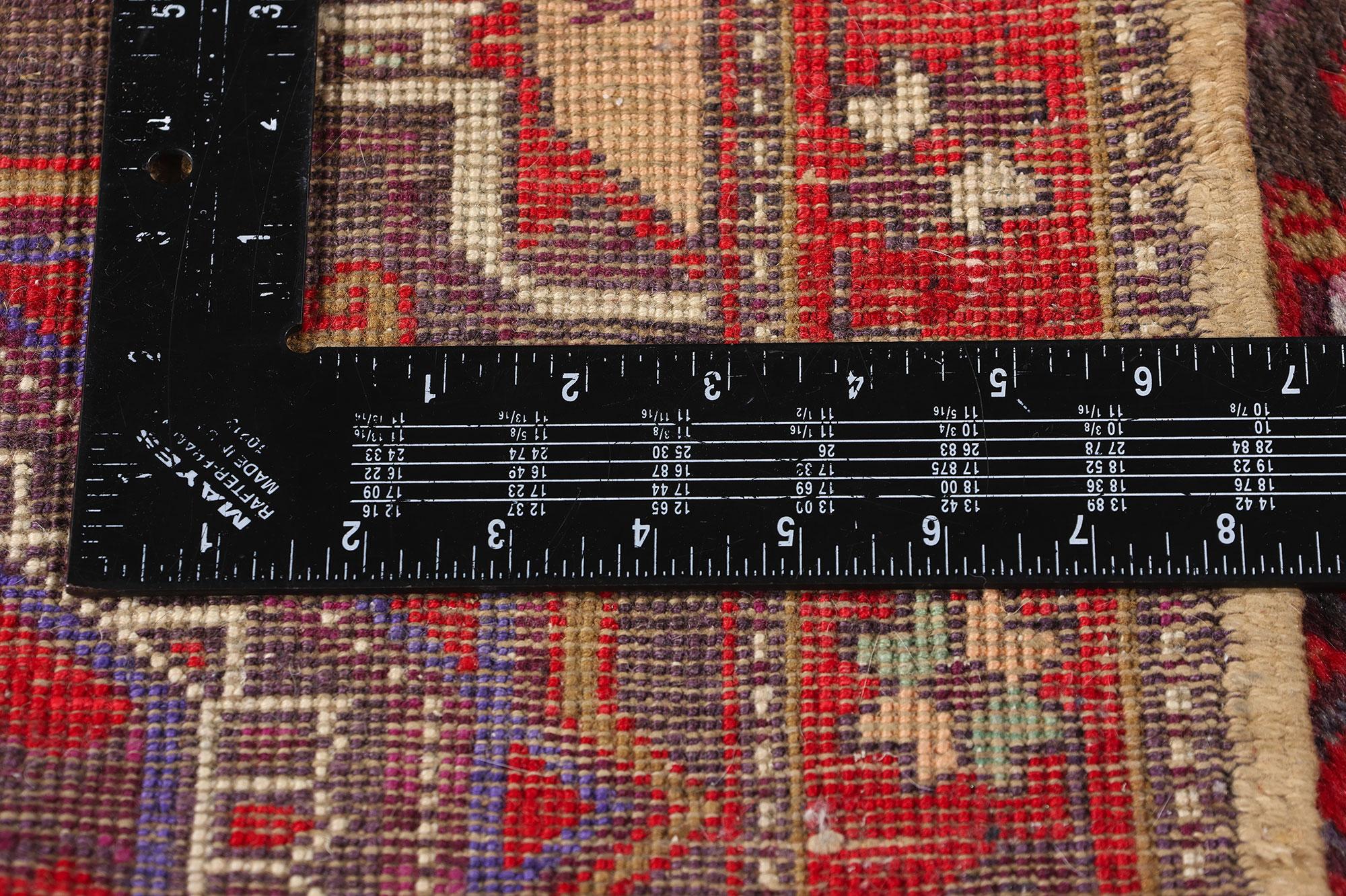 Wool 1950’s Turkish Bergama Carpet with Traditional Style For Sale
