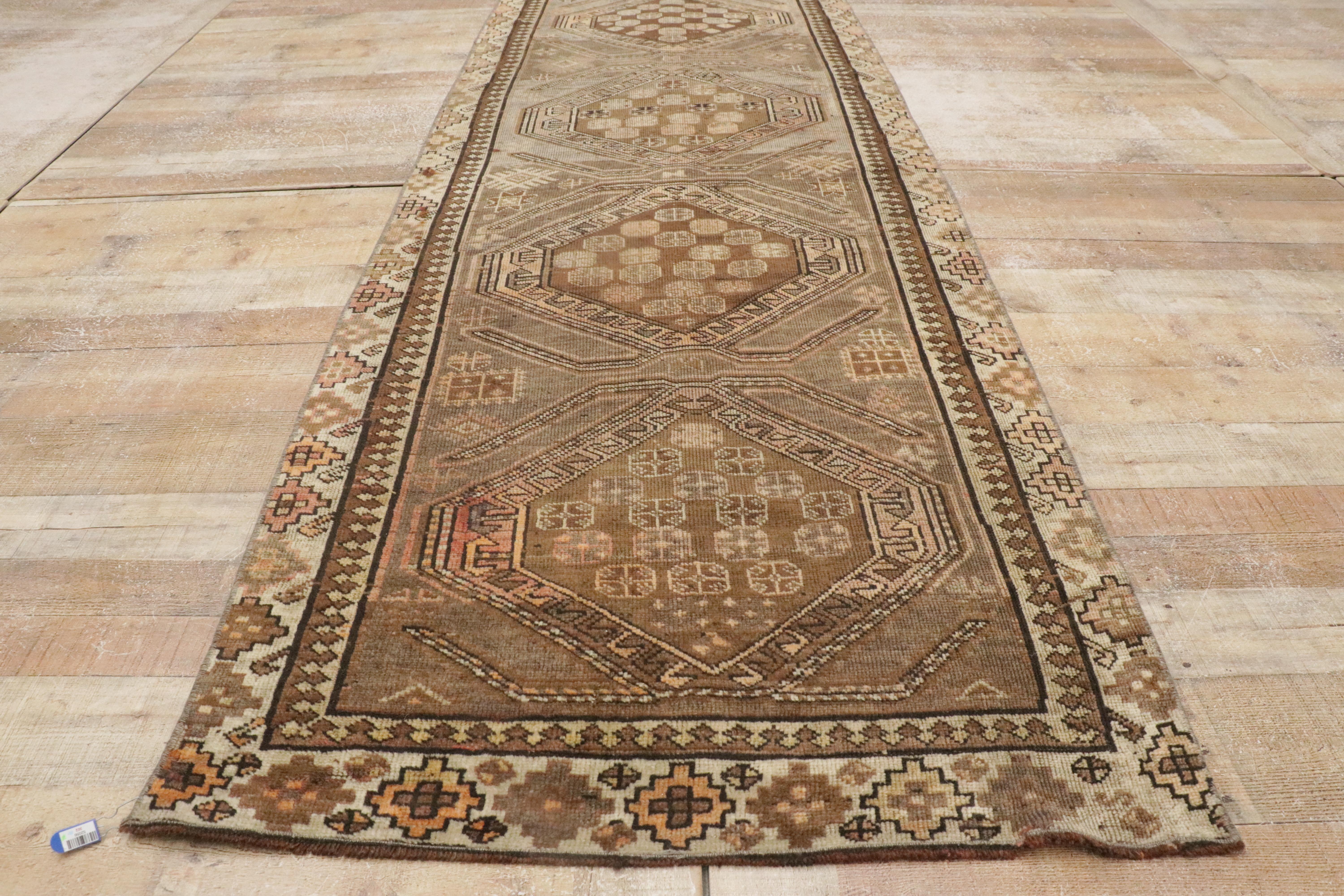 Traves de Mesa Turco Oushak Vintage con Estilo Shaker Moderno, Traves de Mesa para Pasillo en venta 7