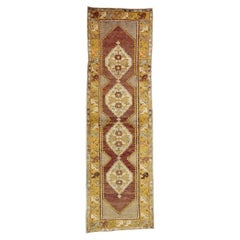 1950's Turkish Oushak Rug with Modern Style