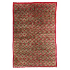 Türkischer Sivas-Teppich aus den 1950er Jahren im modernen Stil