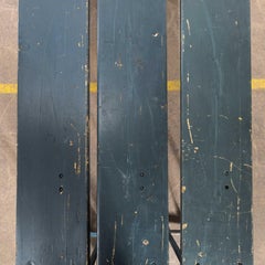 1950’s Turquoise Ex Air Force French Folding Bench