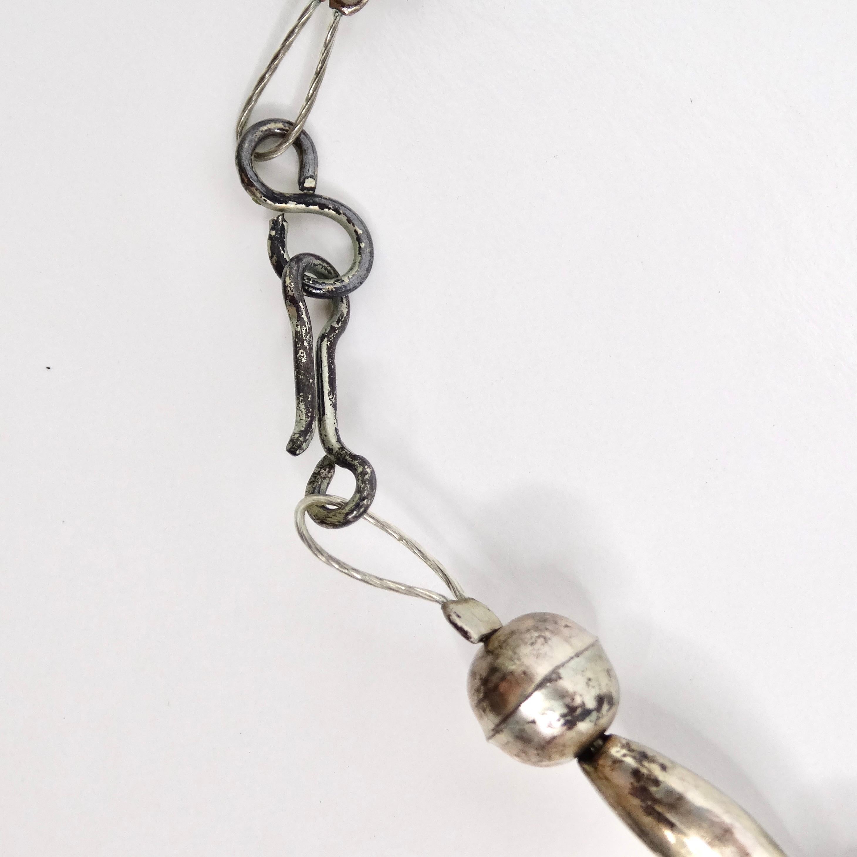 1950er Türkis Muschel Perlenkette im Angebot 1