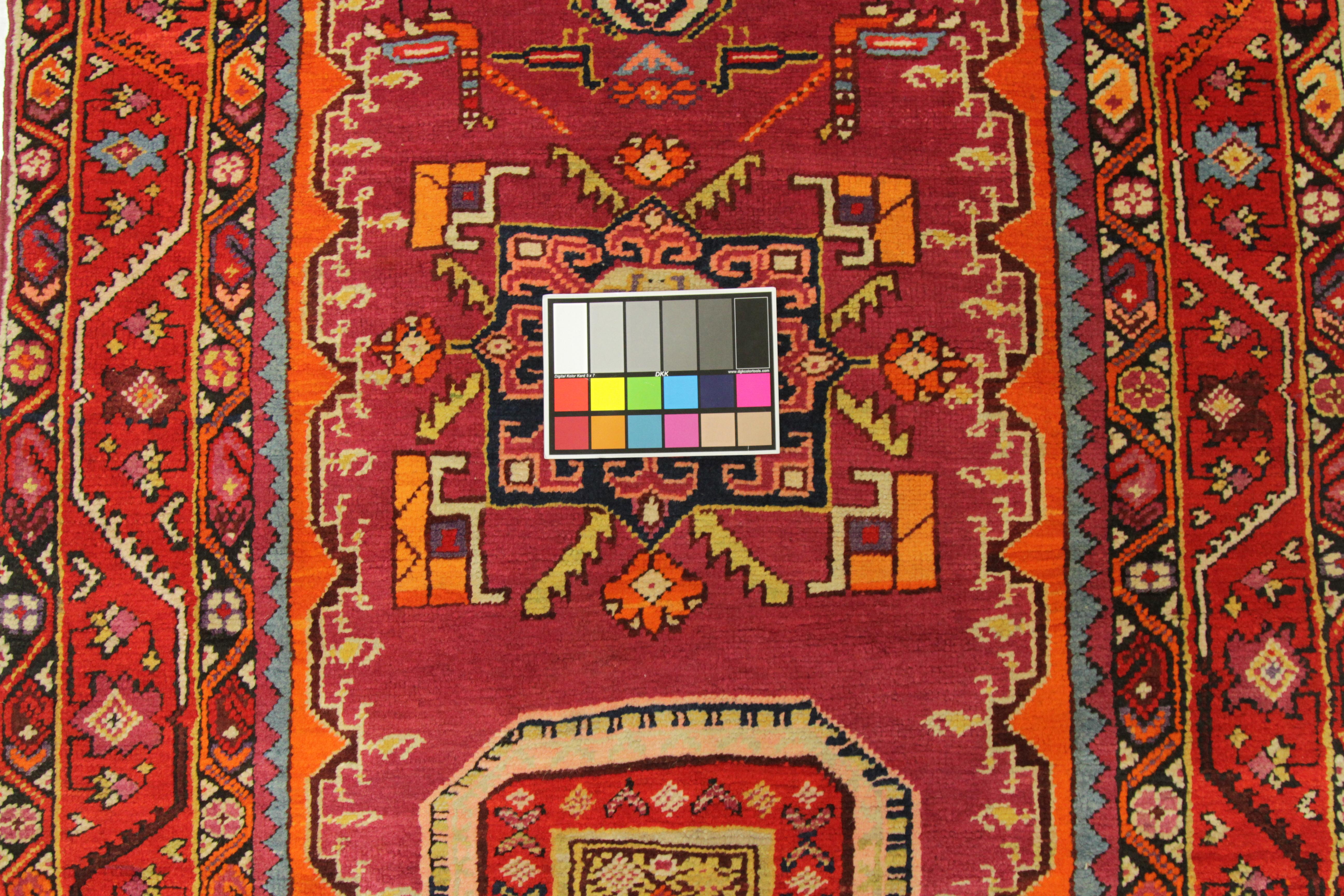 Laine Tapis persan ancien jumeau des années 1950 avec motif de pierres précieuses tissé à la main de style Karabagh en vente
