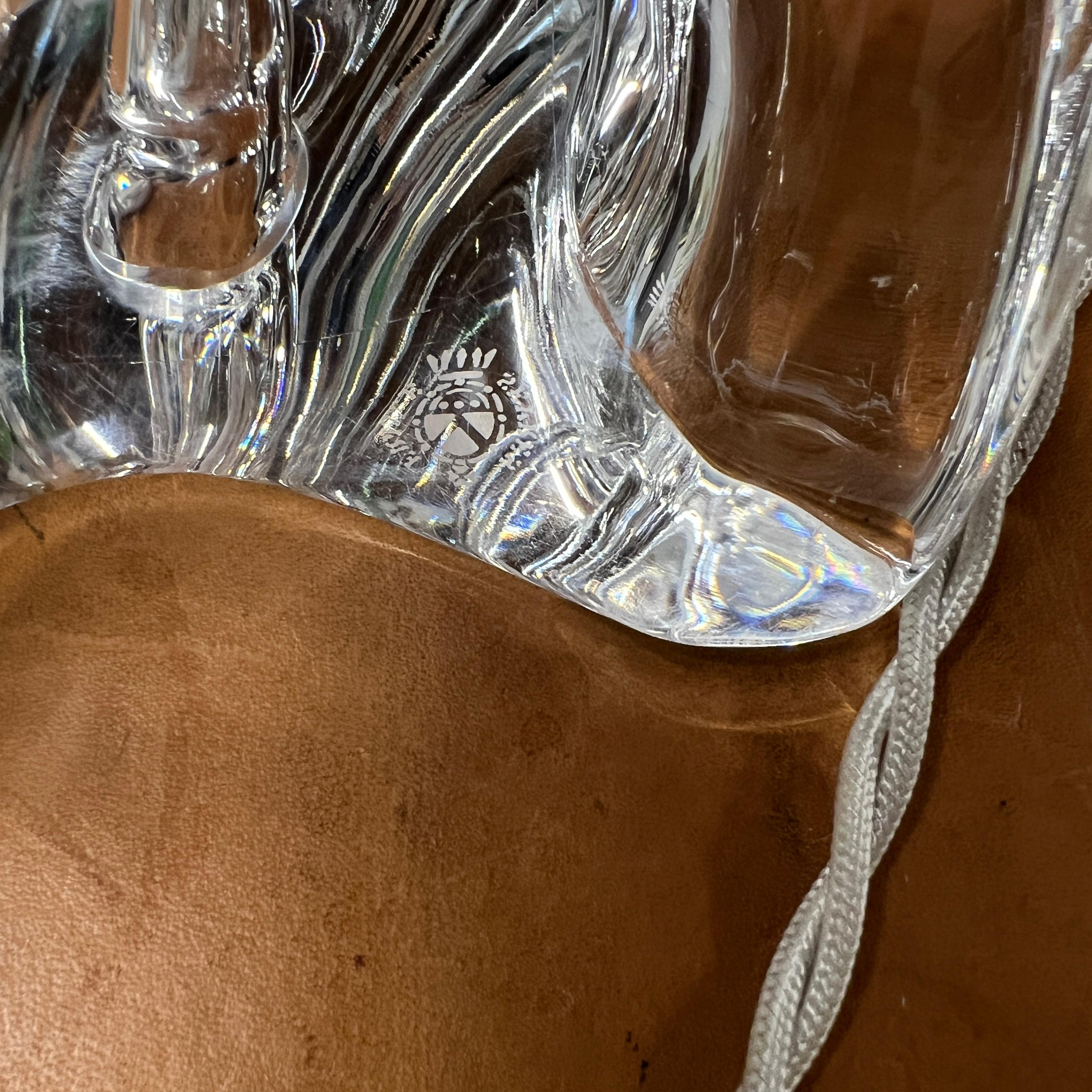 1950's Twisted Glass Tischlampe von Sèvres Frankreich (Sonstiges) im Angebot