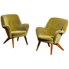 1950s, Two Carl Gustaf Hiort Af Ornäs "Pedro" Chairs by Puunveisto Oy-Trasnideri